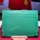 Best Copy Cartier Credit Card Holder Green Leather -Silver corner (2)_th.jpg